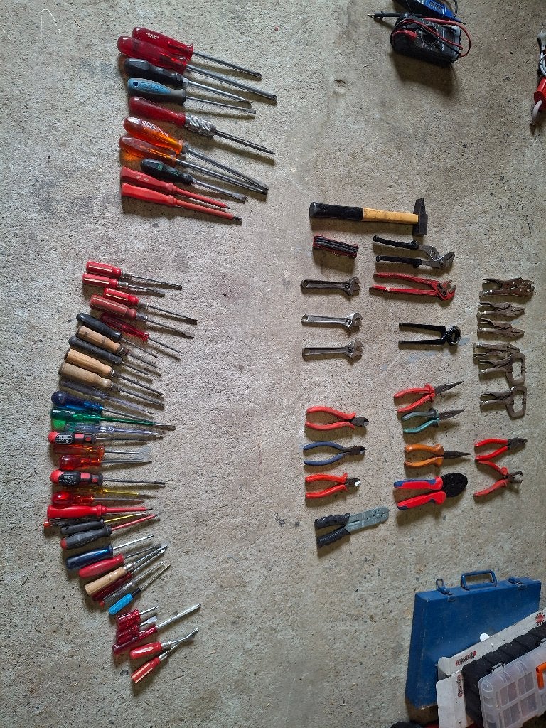 Lot outillage., Bricolage & Construction, Outillage | Outillage à main, Enlèvement, Utilisé, Tournevis