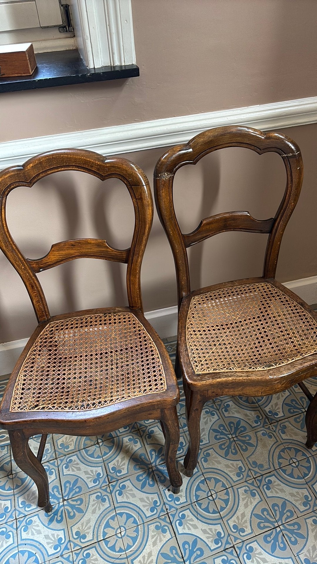 2 chaises style Louis Philippe à donner, Enlèvement