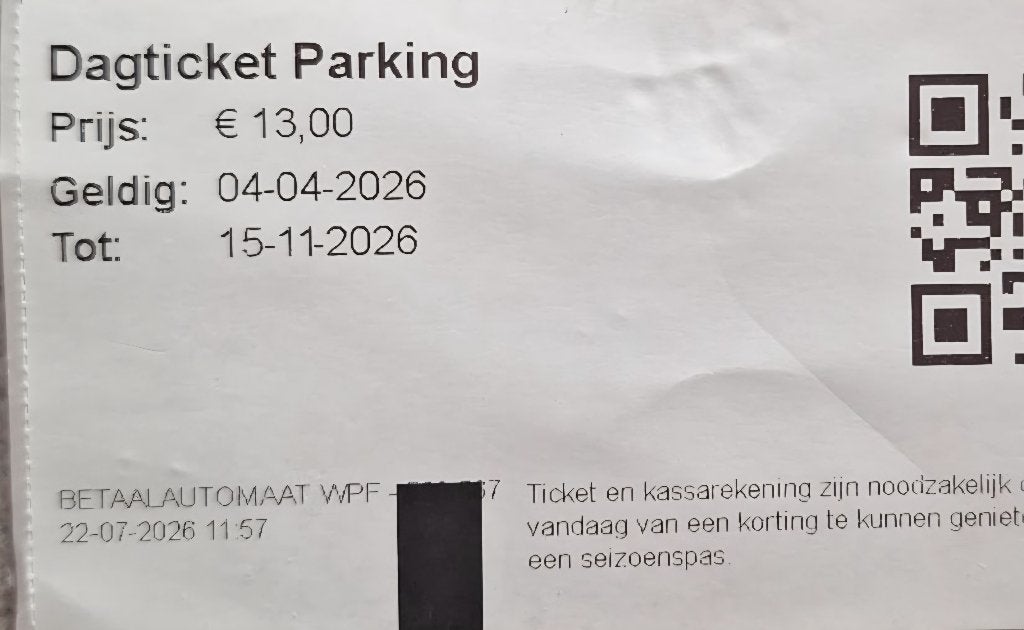 ticket de parking Bobbejaanland valable jusqu'au 15/11/26, Tickets & Billets, Loisirs | Parcs d'attractions, Trois personnes ou plus