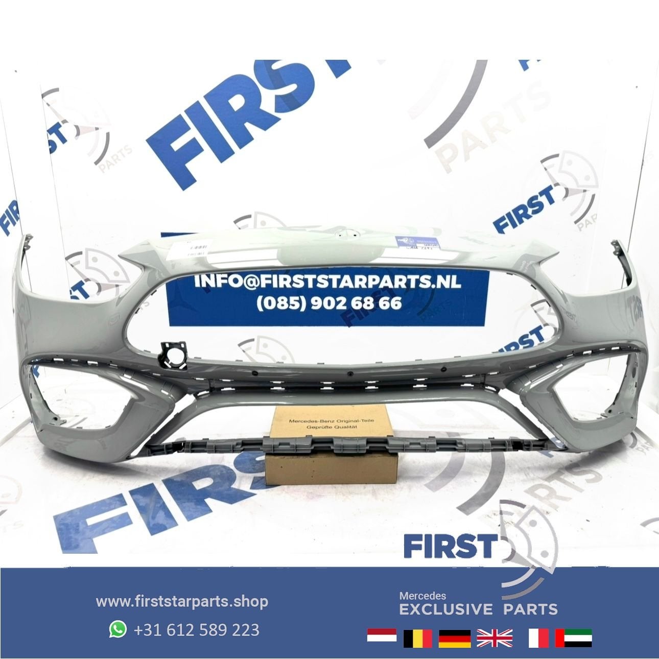 W206 C63 AMG BUMPER C KLASSE C63s AERO VOORBUMPER KAAL A2068, Utilisé, -, Avant, -