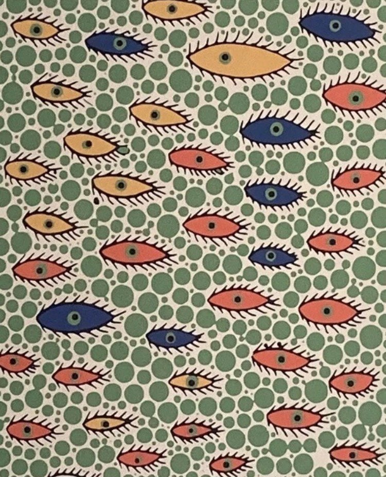Yayoi Kusama : lithographie 40 par 50 cm. Vendue encadrée, Antiquités & Art, Art | Lithographies & Sérigraphies, Enlèvement ou Envoi