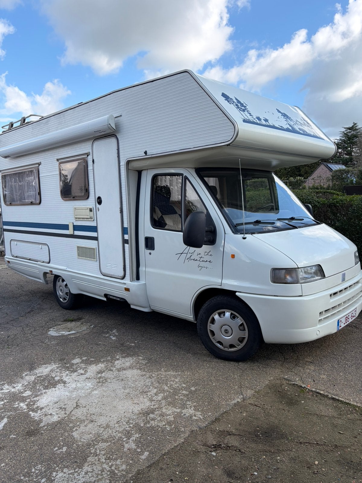Mobilhome Fiat Ducato 2.8 diesel gekeurd v verkoop., Caravans en Kamperen, Alkoof, Fiat, Particulier, Elekrische verwarming