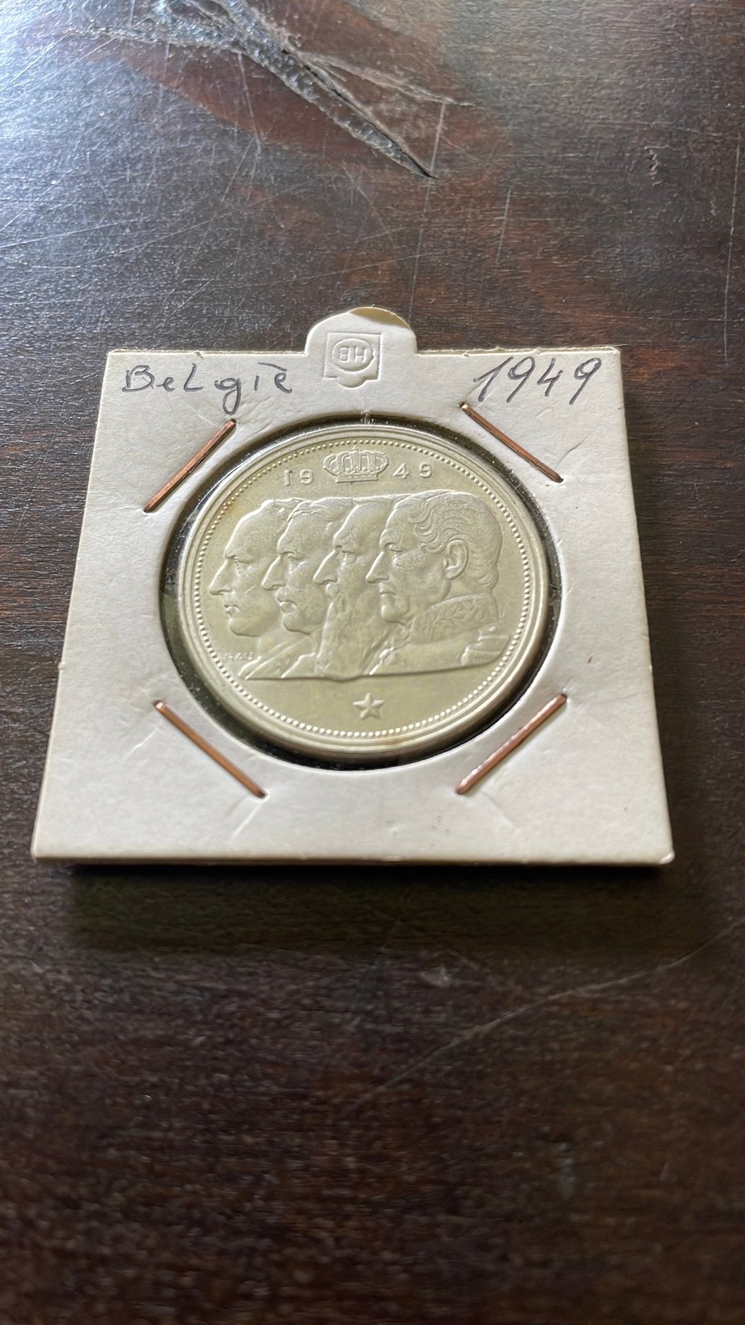 100 frank. Zilveren muntstuk. 1949., Postzegels en Munten, Ophalen, Zilver
