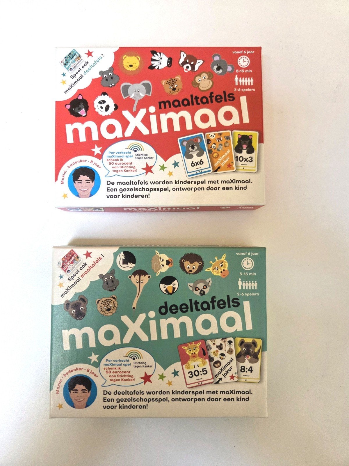 MaXimaal Maaltafels & Deeltafels (set van 2 spelletjes) – Co, Kinderen en Baby's, Speelgoed | Educatief en Creatief, Ophalen of Verzenden