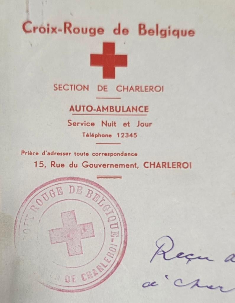Croix rouge+Mai 40+WW2+Brasserie+Militariat+, Collections, Objets militaires | Seconde Guerre mondiale, Enlèvement ou Envoi, Armée de terre