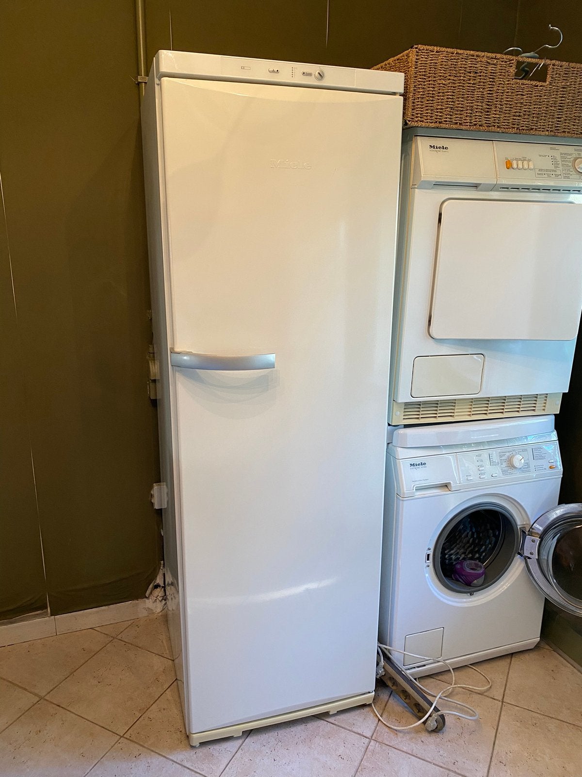 Frigo Miele, Elektronische apparatuur, Ophalen, 160 cm of meer, 45 tot 60 cm, Zonder vriesvak