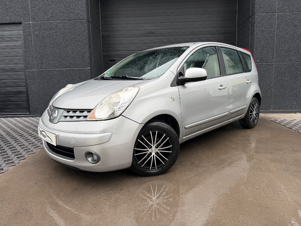Nissan Note 1.4 benzine | airco | alu velgen | garantie, Auto's, Euro 5, Stof, Zwart, 65 kW