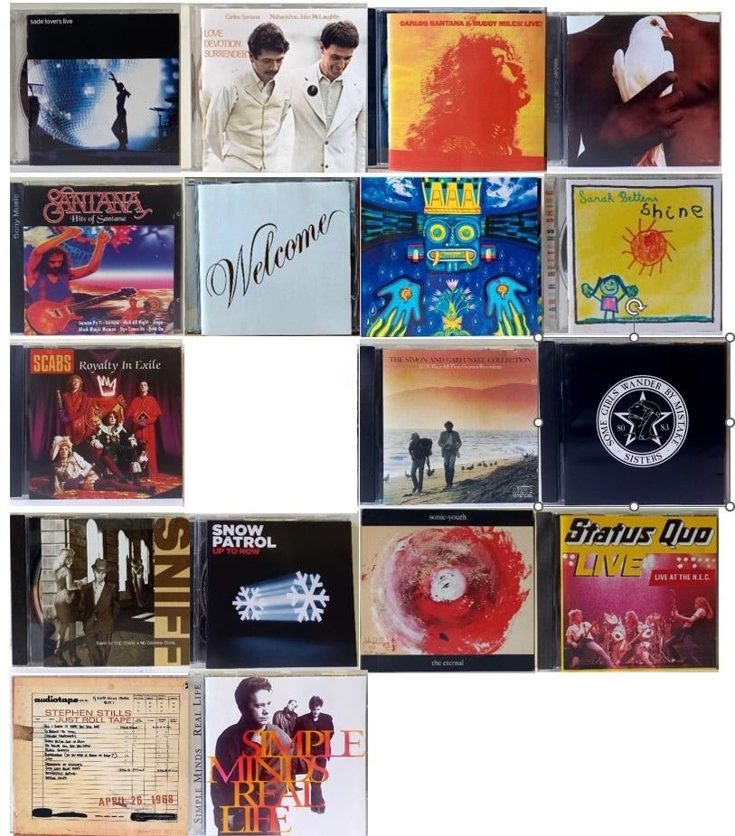 Pop & Rock cd's  'S'   (zie omschrijving), CD & DVD, CD | Pop, Utilisé, Enlèvement ou Envoi