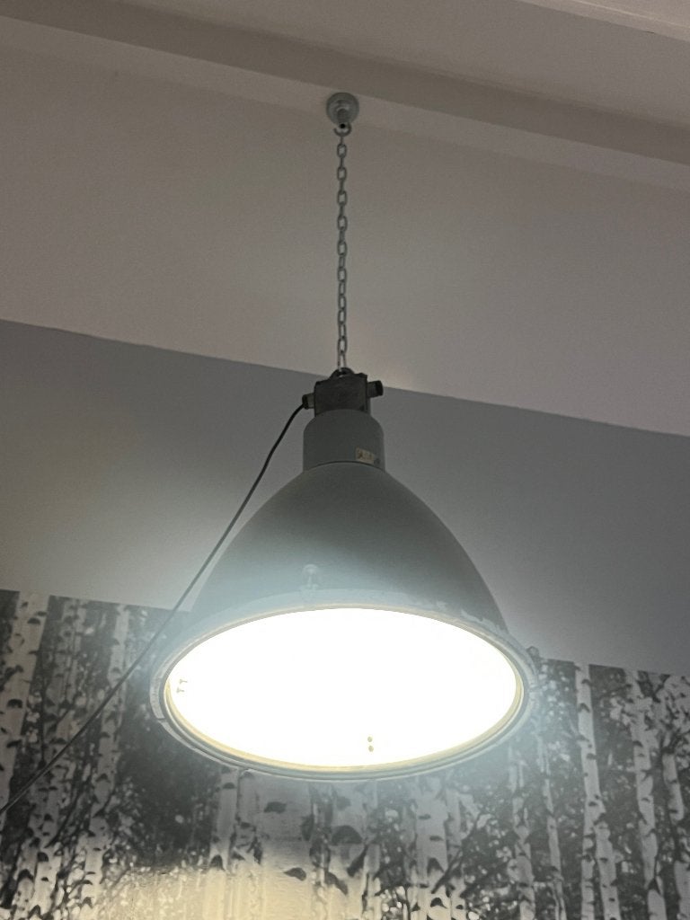 Lampe d'usine industrielle - Douille E27 et Philips Hue, Enlèvement, Utilisé, Oud industrieel