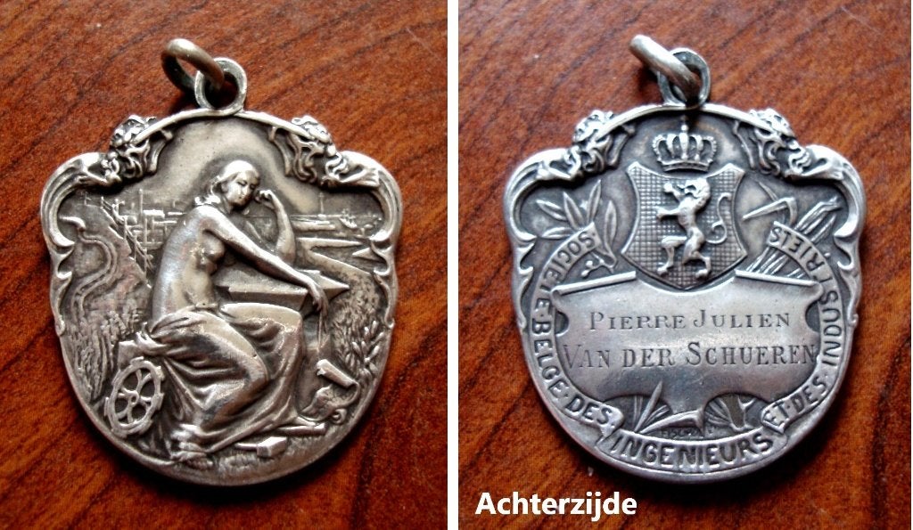 Eremedaille sociètè Belges des Ingenieurs et Industriëls, Envoi, Argent