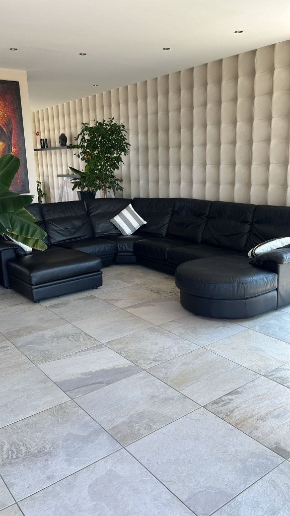 Sofa LEDERMANN, Ophalen, 100 tot 125 cm, Hoekbank, Leer