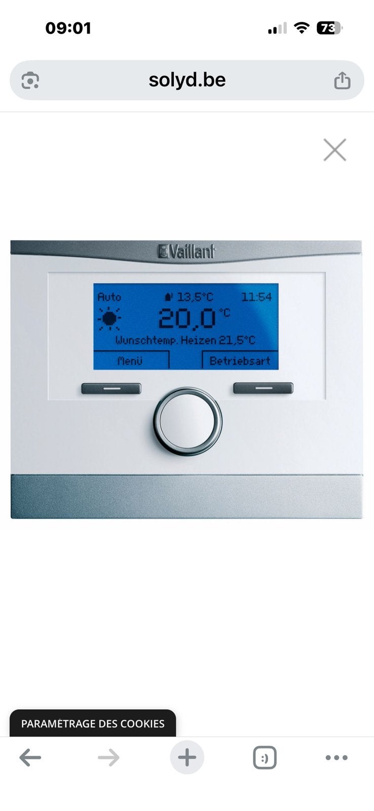 Thermostats, Bricolage & Construction, Enlèvement ou Envoi, Comme neuf