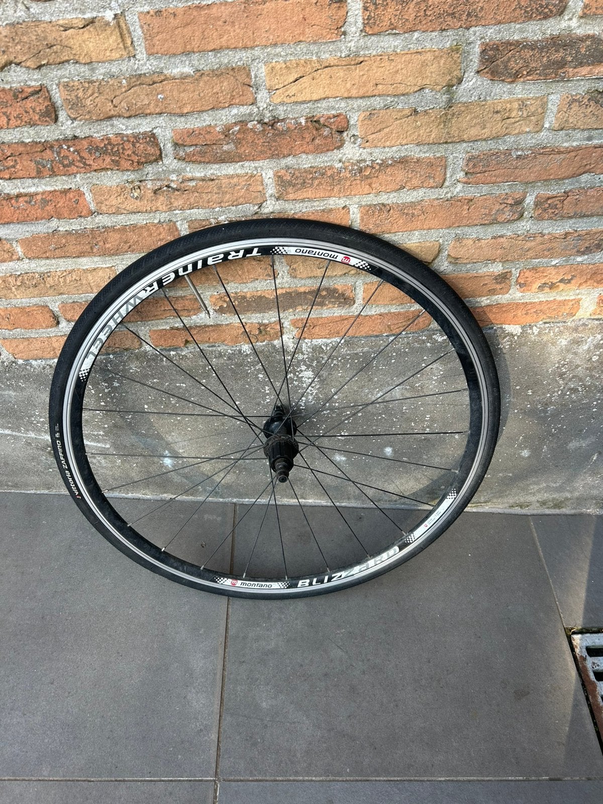 Achterwiel racefiets, Ophalen, Gebruikt