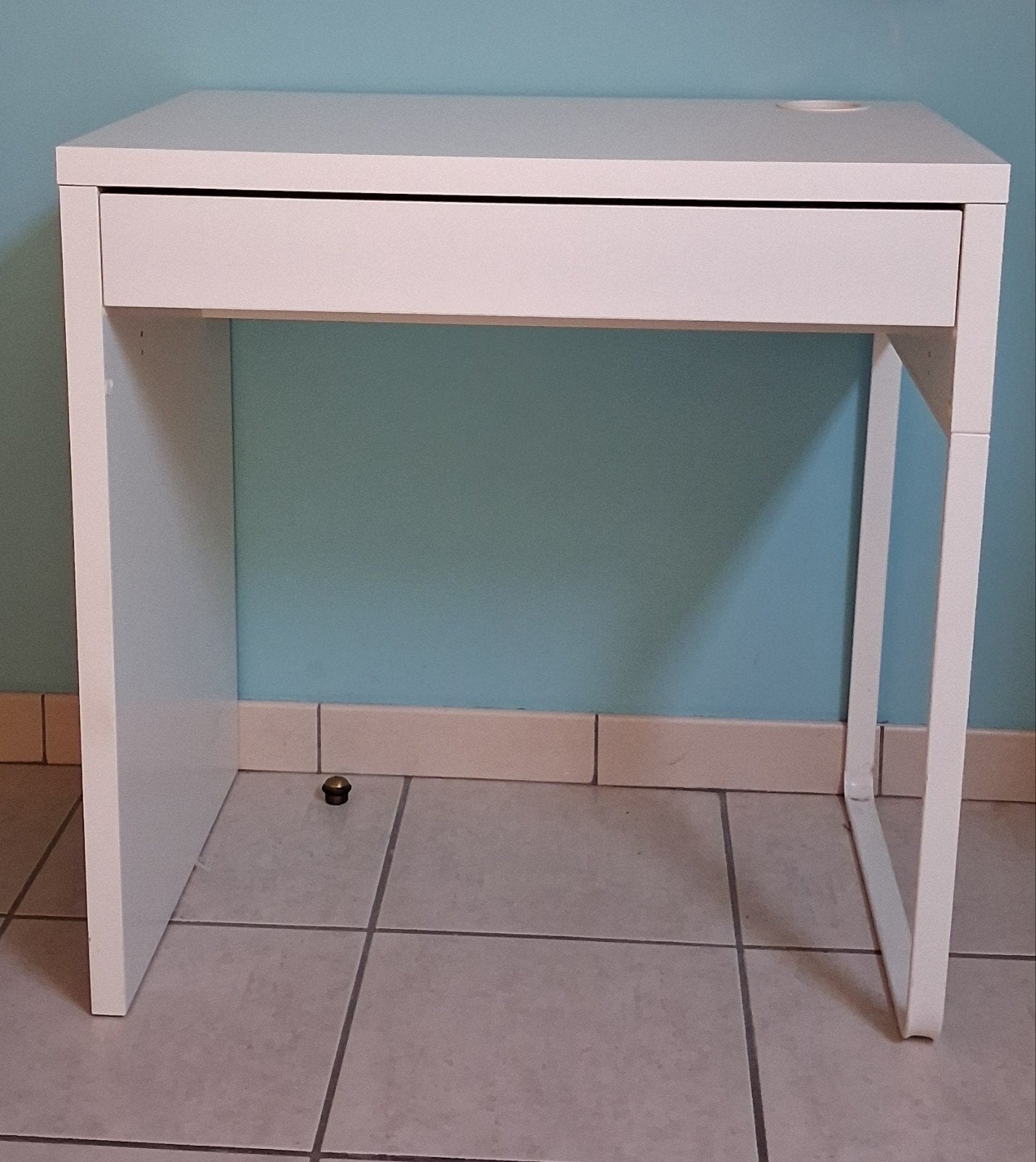 Bureau Micke Ikea, Enlèvement, IKEA, Blanc, Bureau enfant