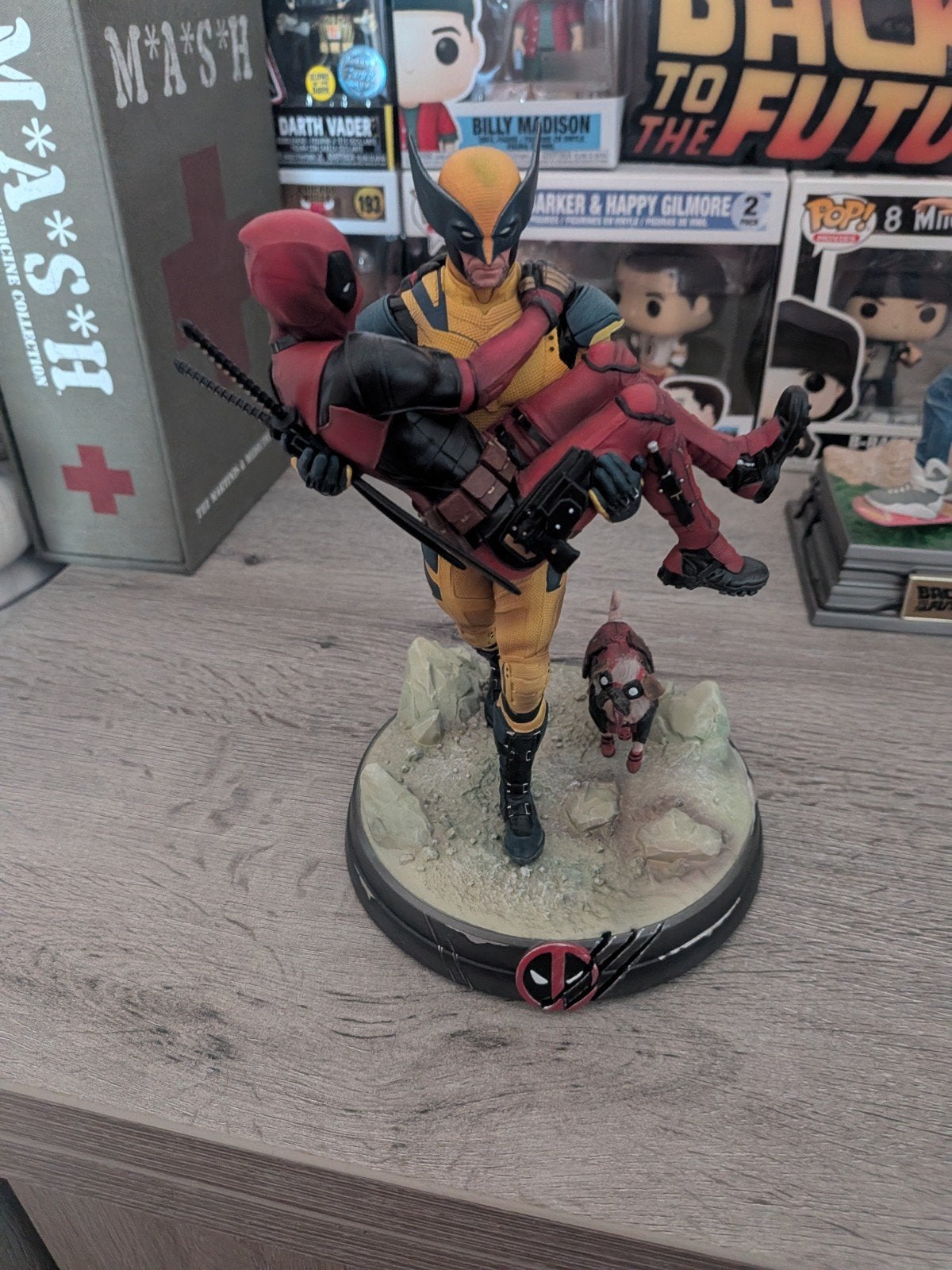 Statue de luxe 1/10 d'Iron Studios Deadpool contre Wolverine, Collections, Enlèvement ou Envoi, Comme neuf