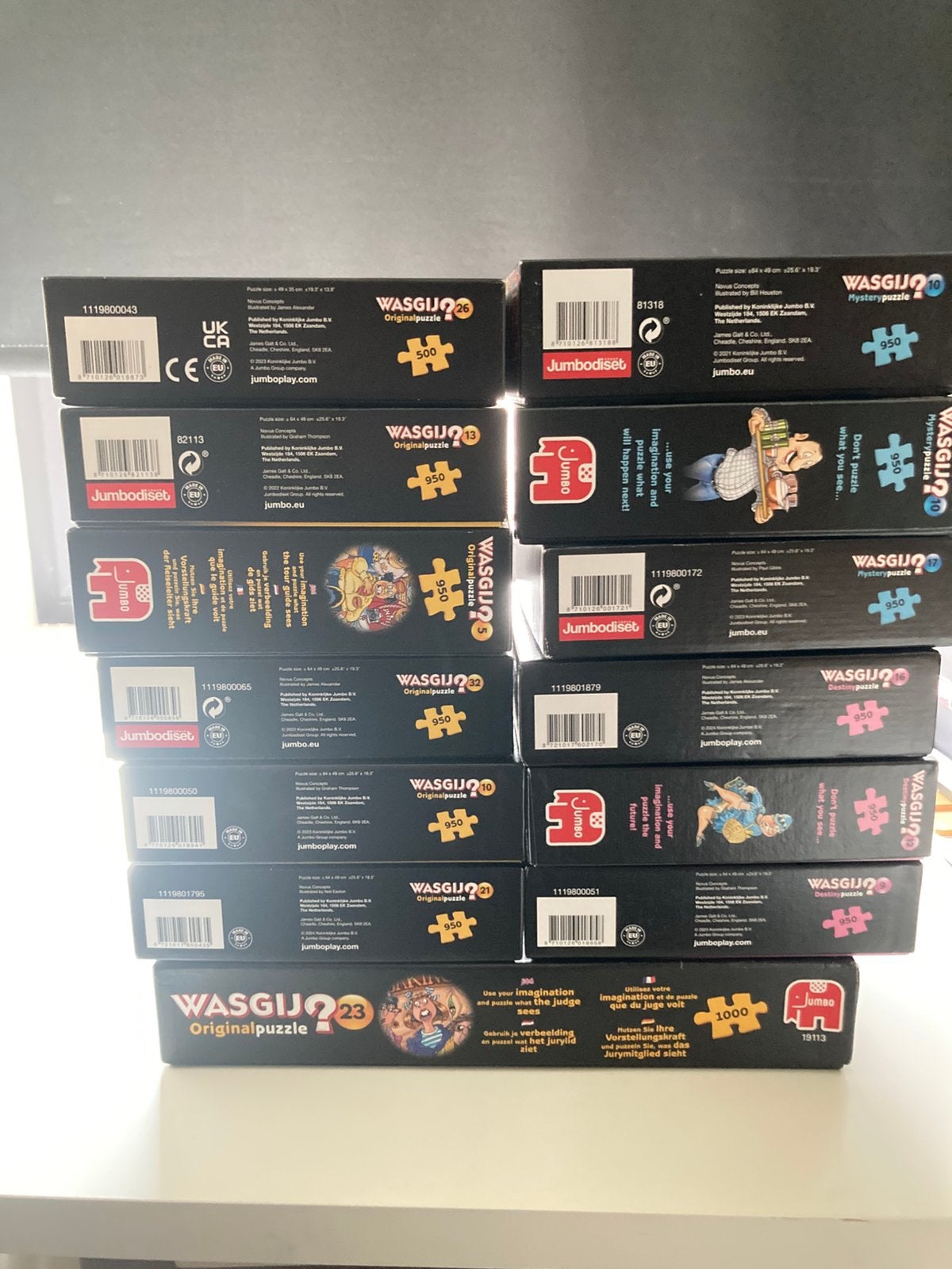13x WASGIJ puzzels, Ophalen, Gebruikt