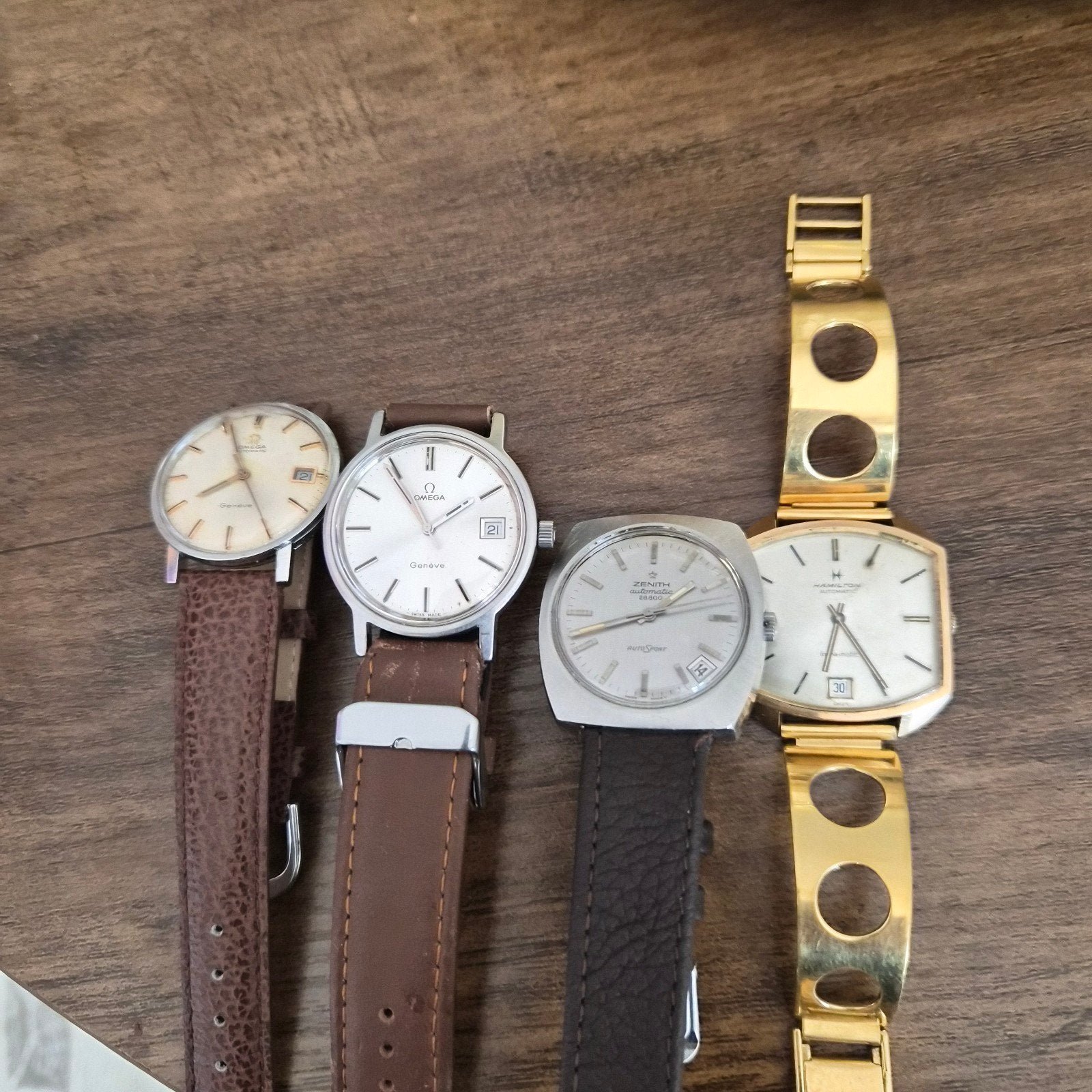 2 omega zenith hamilton, Handtassen en Accessoires, Ophalen, Omega