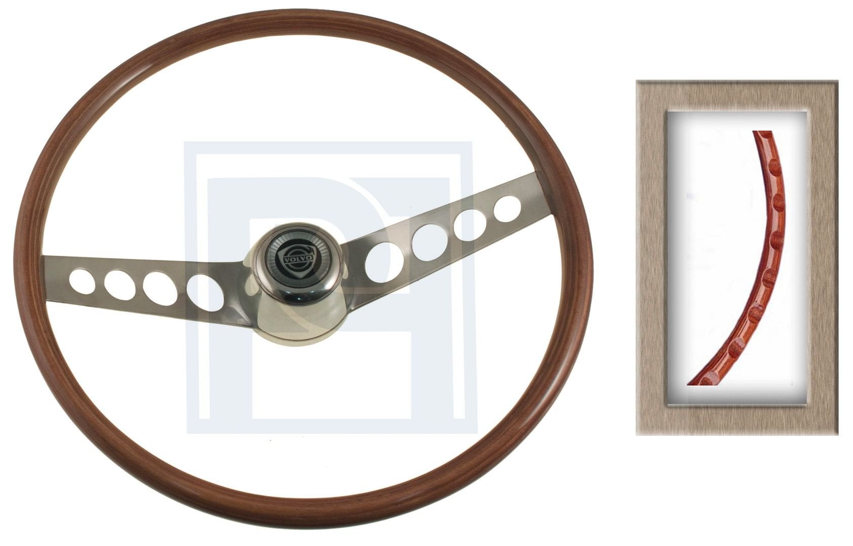 Volvo Stuurwiel hout P1800 incl claxon dop / helaas niet mee, Enlèvement ou Envoi, Neuf, Volvo