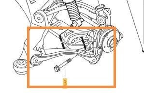 Volvo Flensbout M12x100 (985063) oa schokbreker v70 achter -, Ophalen of Verzenden, Nieuw