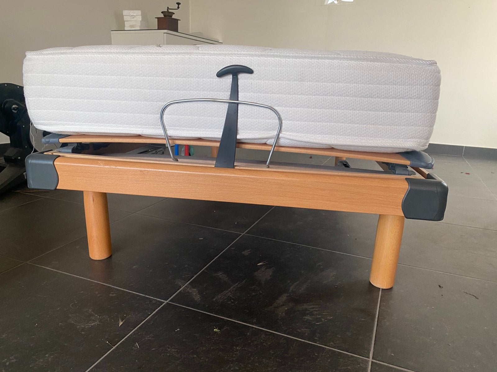 Lattenbodem en matras, Ophalen, Zo goed als nieuw, Matras