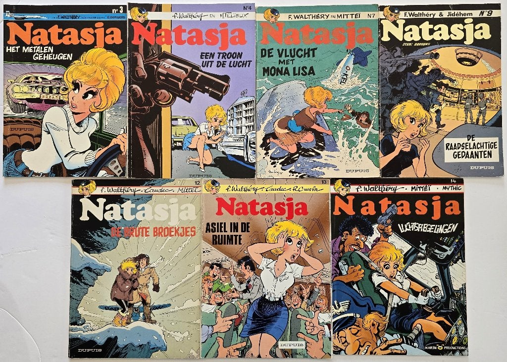 Strips - Natasja - lot 7 albums, Ophalen of Verzenden