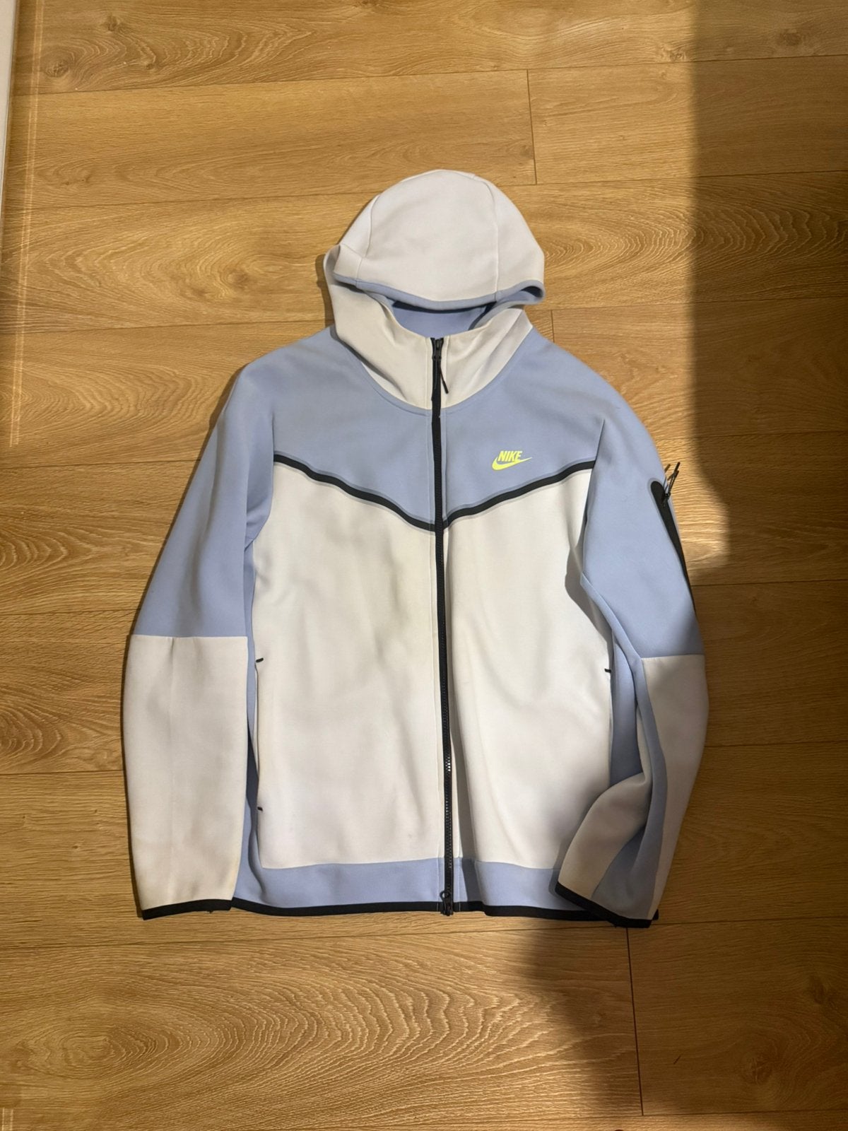 Polaire Nike Tech - Bleu/Blanc, Vêtements | Hommes, Enlèvement ou Envoi, Comme neuf, Taille 52/54 (L), Bleu