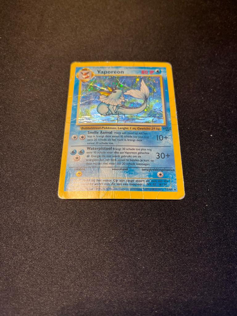 Vaporeon 64 | Poor| NL, Hobby & Loisirs créatifs, Jeux de cartes à collectionner | Pokémon, Comme neuf, Enlèvement