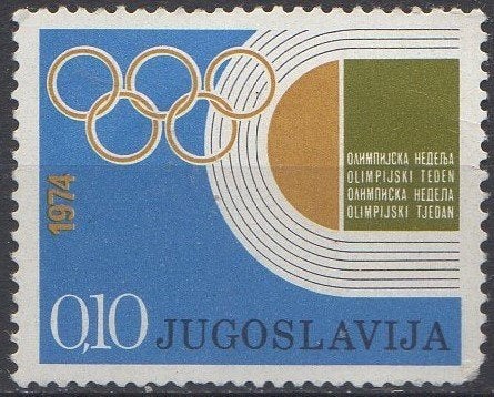 Joegoslavië - Olympische week - 1974, Ophalen of Verzenden, Joegoslavië