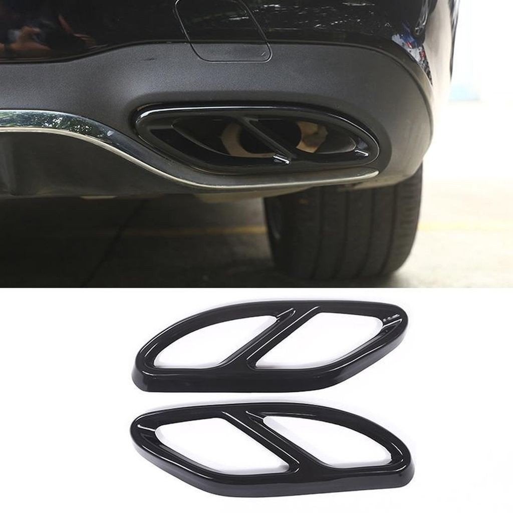 AMG Look Zwart Uitlaat Trim Lijsten Voor Mercedes C Klasse W, Verzenden