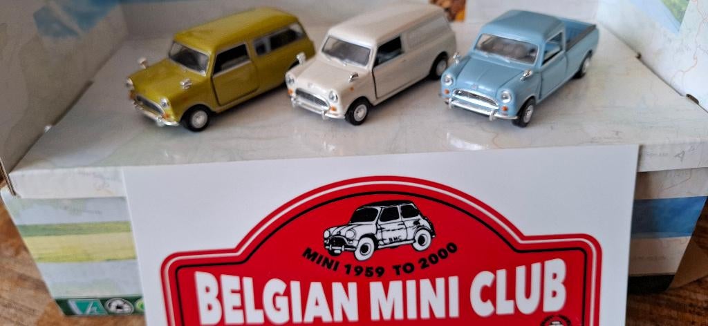 Lot 3x MINI AUSTIN LWB Mk2 (ESTATE + VAN + PICK-UP) UH Neuf, Enlèvement ou Envoi, Neuf, Voiture, Universal Hobbies