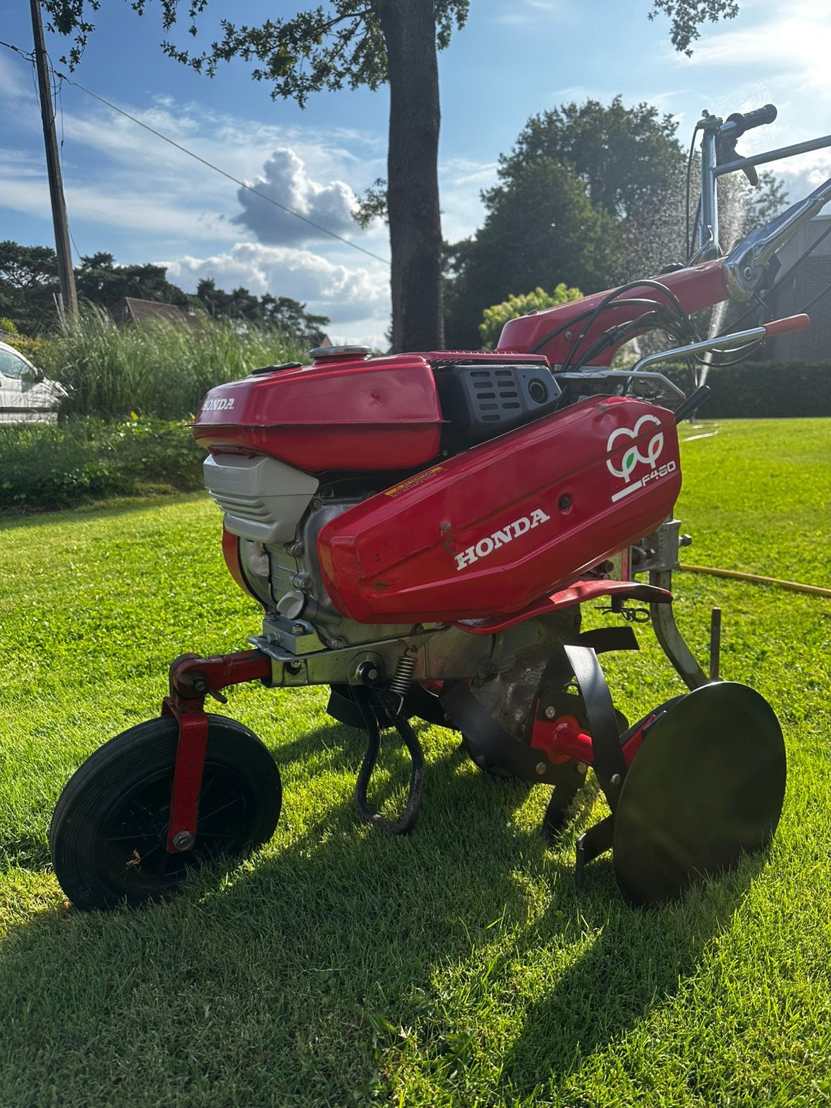 Honda f460 motoculteur, Tuin en Terras, Ophalen, Zo goed als nieuw