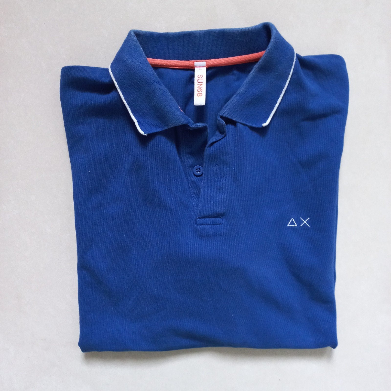 Polo élégant Sun68 pour homme - taille XL - bleu, Enlèvement ou Envoi, Taille 56/58 (XL), Bleu, Sun68