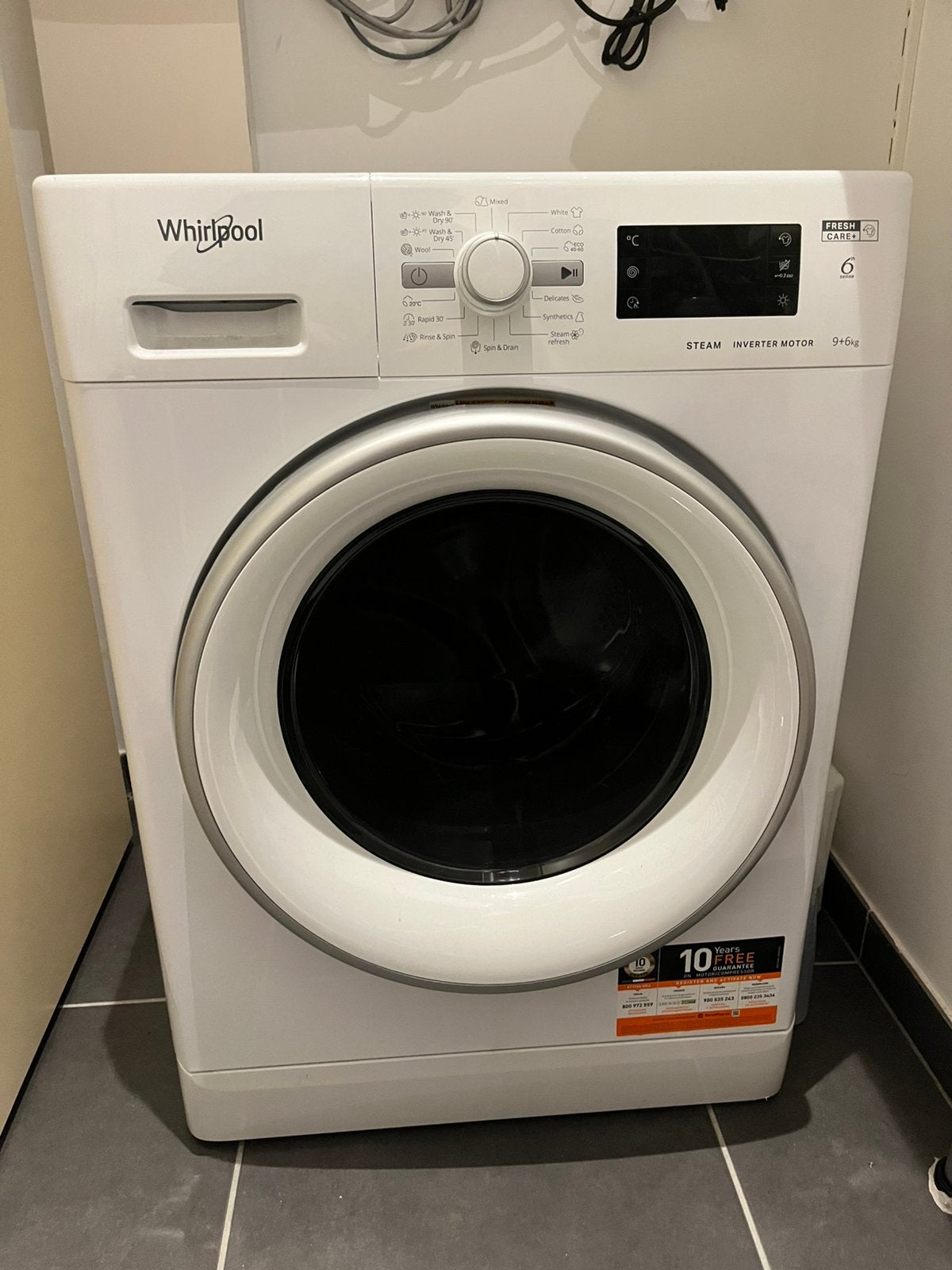 Whirlpool was-droogcombinatie te koop, Electroménager, Enlèvement, Comme neuf
