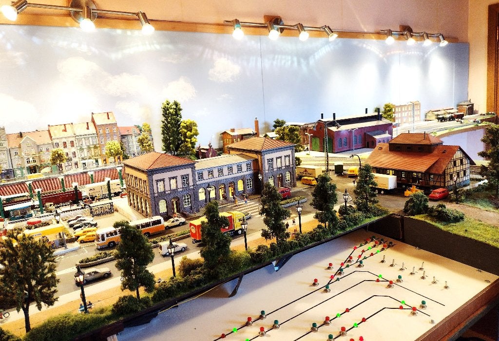 grote modeltreinbaan Märklin HO met landschap, Ophalen, Wisselstroom, Gebruikt, Overige typen