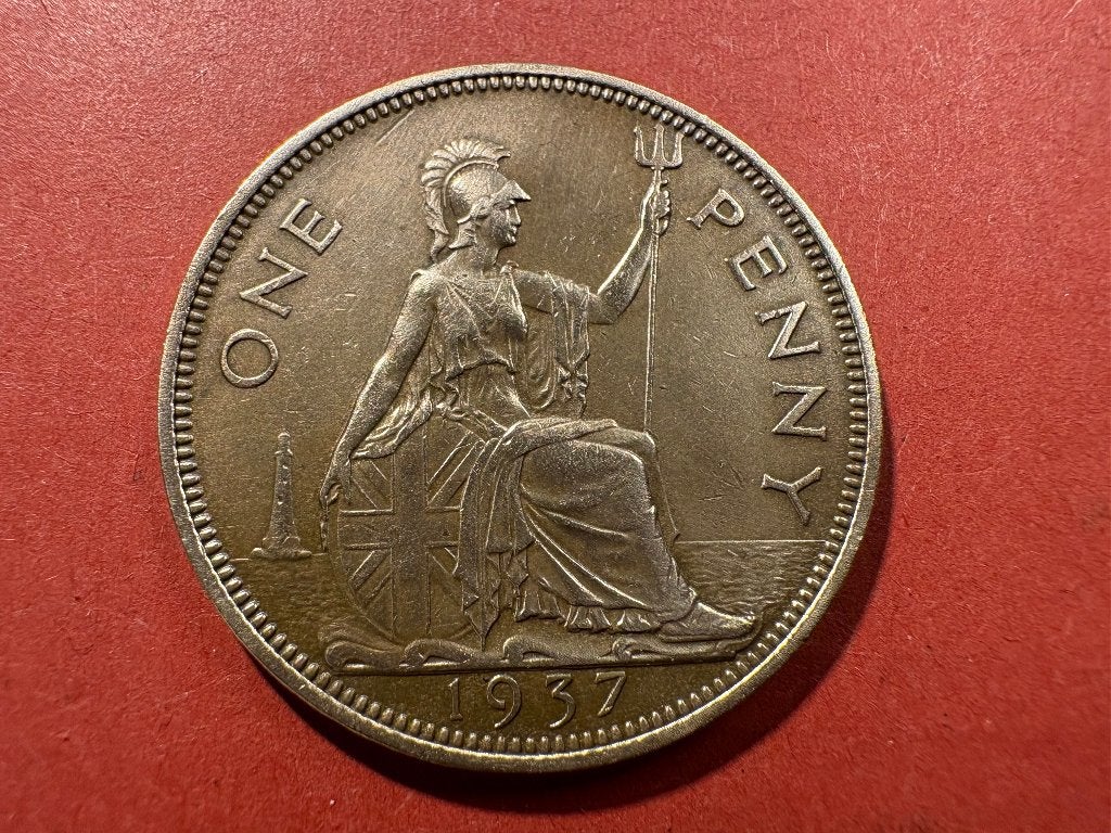 Royaume-Uni (UK) - 1 Penny 1937 (#194#), Enlèvement ou Envoi, Autres pays, Monnaie en vrac