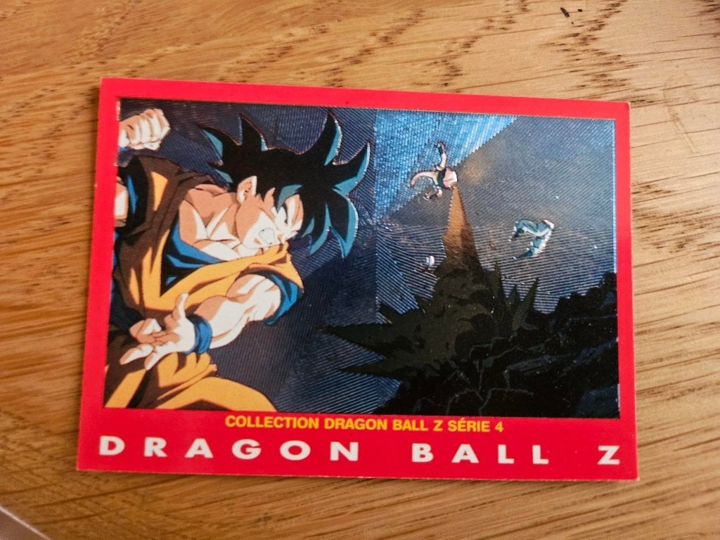 dragonball z reverseholo red line shiny Goku vs Buu, Ophalen of Verzenden, Nieuw, Losse kaart