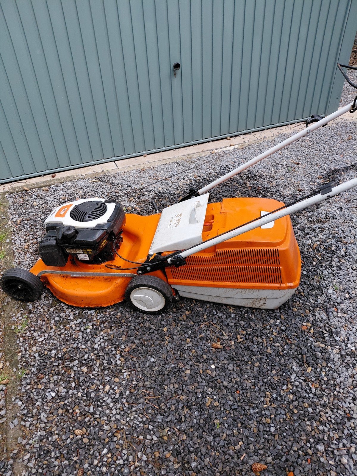 Stihl benzine grasmaaier, Tuin en Terras, Grasmaaiers, Ophalen
