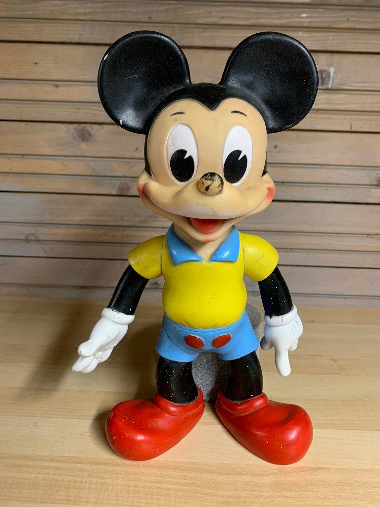 GROTE ORIGINELE POP MICKEY MOUSE "PIEPER", Verzamelen, Ophalen of Verzenden, Mickey Mouse, Gebruikt, Beeldje of Figuurtje