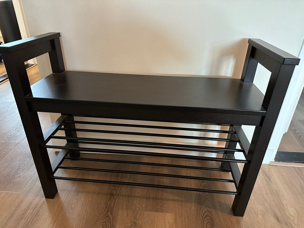 zitbank met schoenrek, Ophalen, Zo goed als nieuw, 84 cm, 64 cm