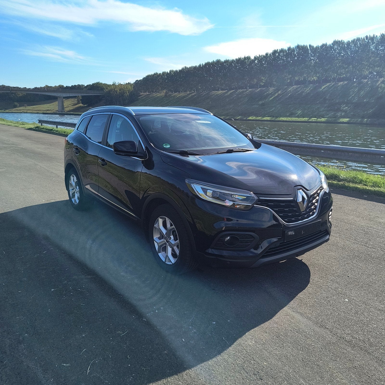 Renault Kadjar automaat, Auto's, Voorwielaandrijving, Kadjar, Zwart, Leder