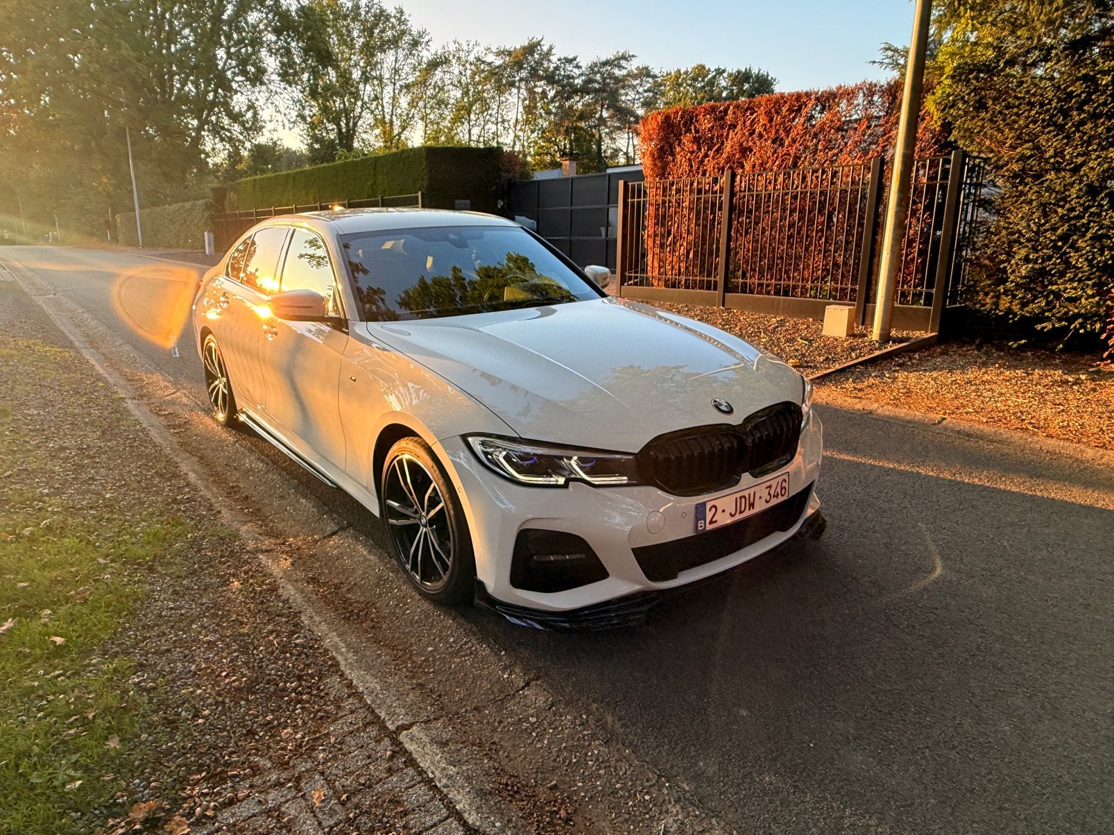 Bmw 330E M pack, Auto's, Automaat, Achterwielaandrijving, 4 cilinders, Wit