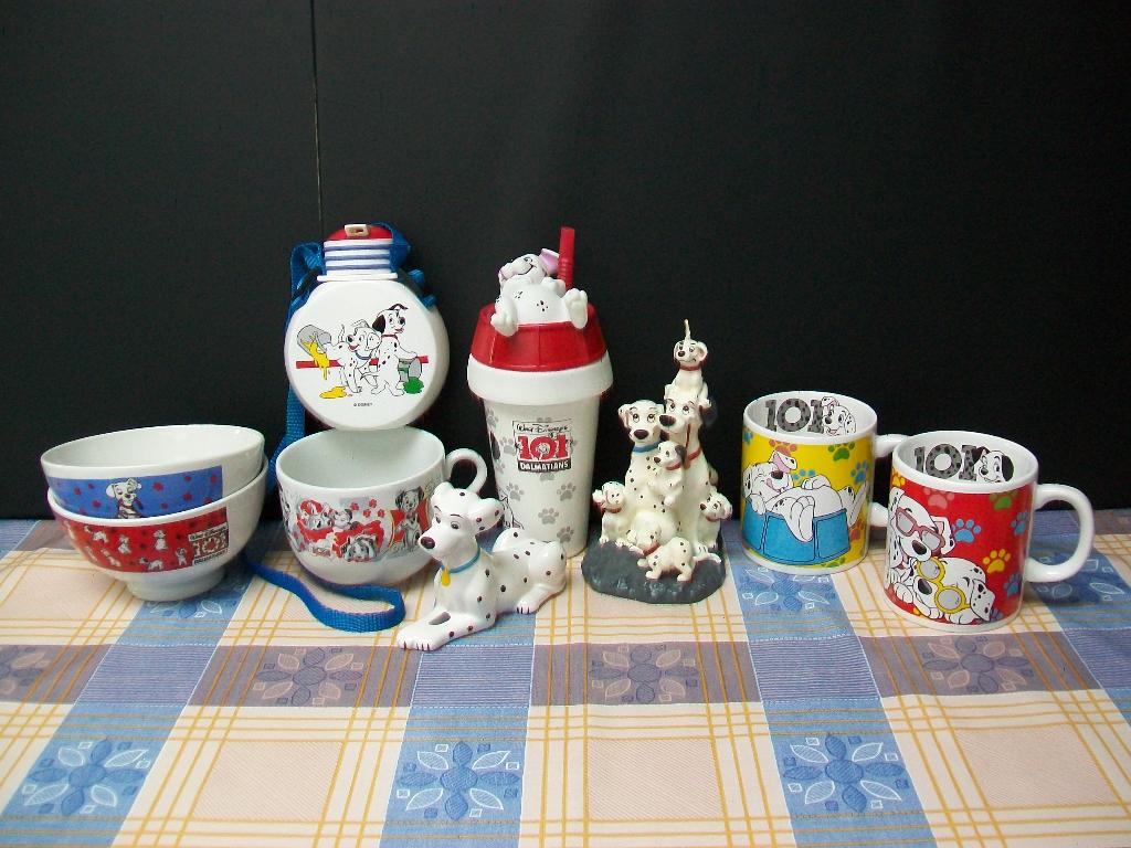 101 Dalmatiers Hond Disney Soeptas Arcopal Dalmatian Glas, Ophalen of Verzenden, Overige figuren, Gebruikt, Servies