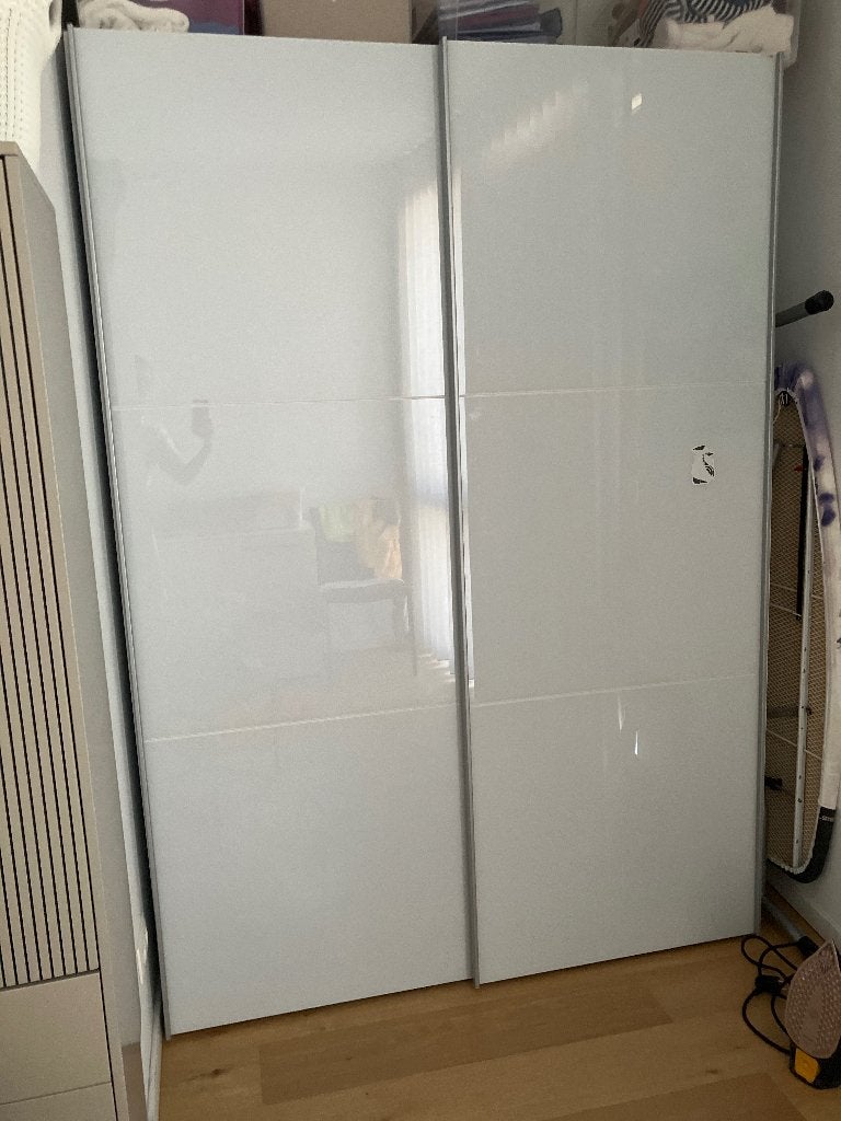 Schuifdeurkast Motion volledig met glasdeure, Huis en Inrichting, Ophalen, 100 tot 150 cm, 200 cm of meer, Met plank(en)