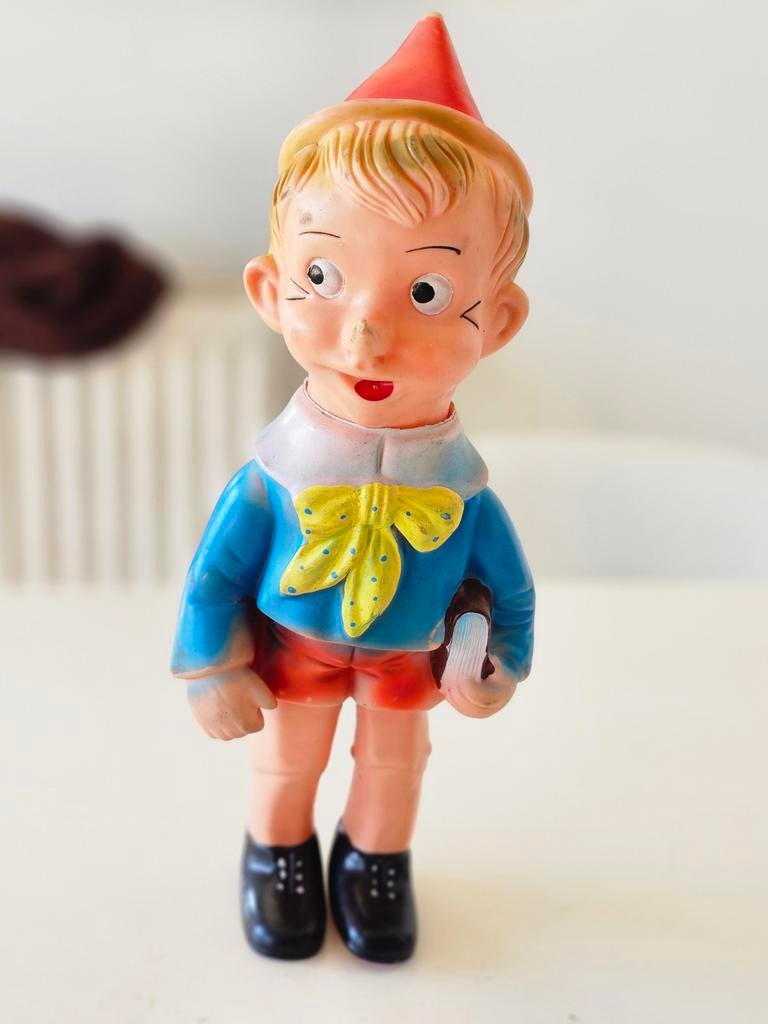 Poupée Pinnochio vintage en caoutchouc des années 1960 fabri, Enlèvement ou Envoi