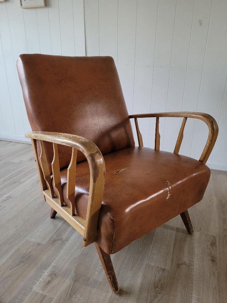 Vintage éénzit zetel, Moins de 75 cm, Moins de 150 cm, Vintage, Une personne