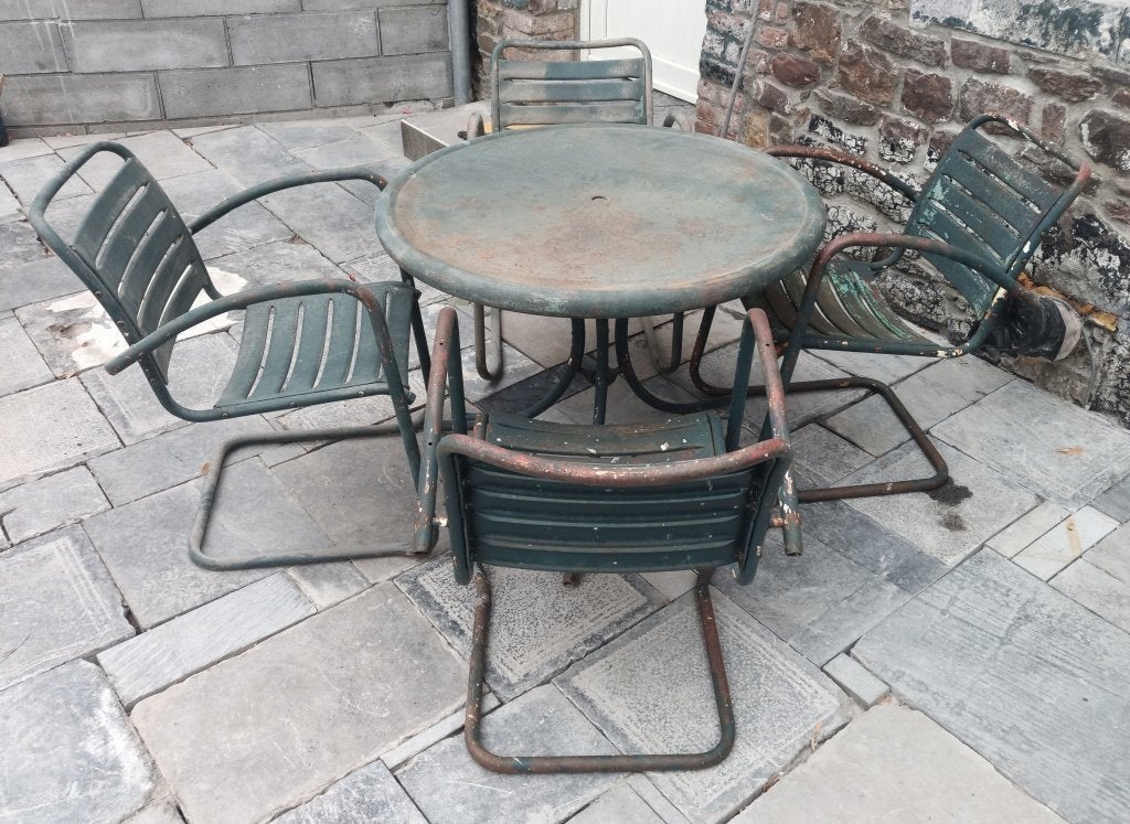 Table et chaises de jardin, Utilisé, Autres matériaux, Chaise, Enlèvement