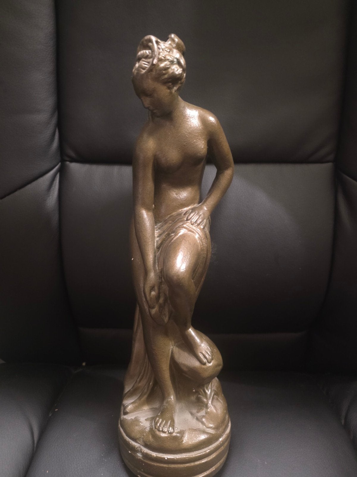Klassiek bronskleurig beeld 'La Baigneuse' - Falconet - Mode, Antiek en Kunst, Kunst | Beelden en Houtsnijwerken, Ophalen