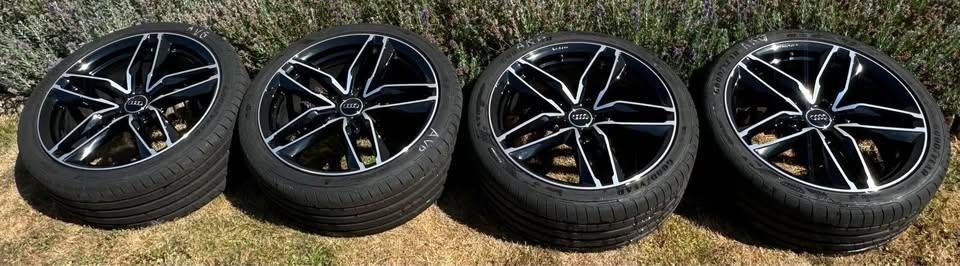 GMP ITALIA CB 66.5 ATOM velgen voor Audi 8.5IX19EH23 5x112, Auto-onderdelen, Banden en Velgen, Gebruikt, 255 mm, Velg(en), Zomerbanden