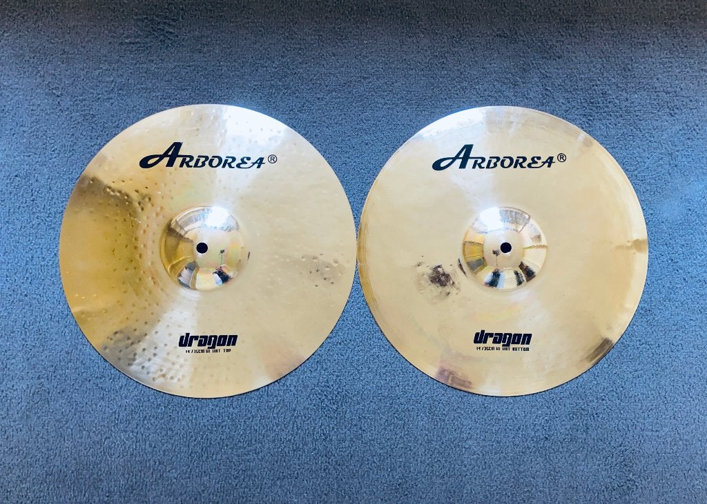 Arborea Dragon Hihat Cimbaal 14", Ophalen of Verzenden, Zo goed als nieuw, Overige soorten