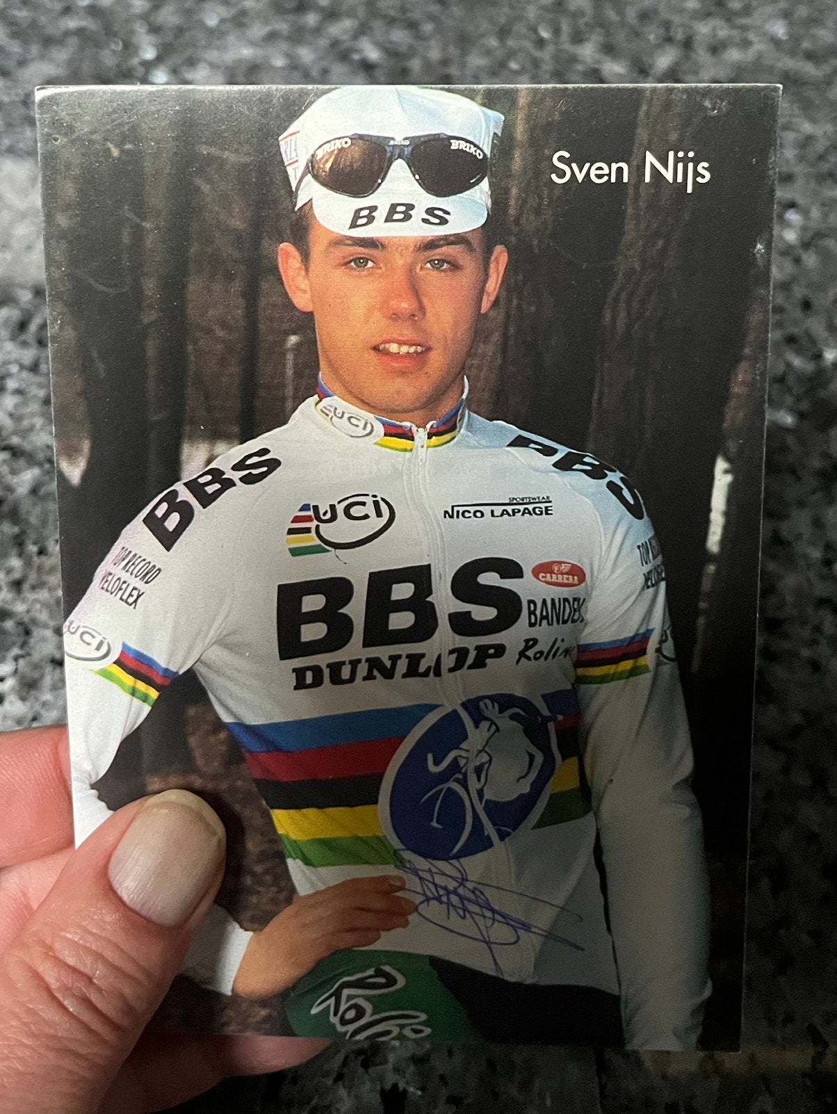 Le cycliste a recruté Sven Nijs, champion du monde, Enlèvement, Comme neuf